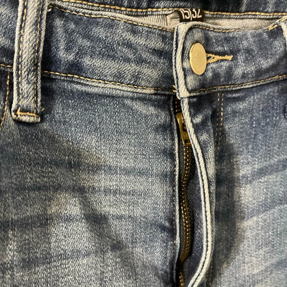 Judy Blue High Rise Skinny Jeans Raw Hem Medium Wash Stretch Streetwear 15/32 - Picture 5 of 8